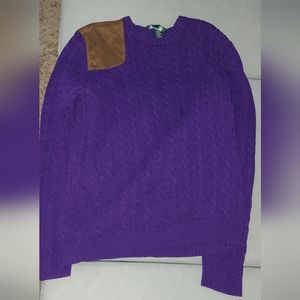 Gently used Ralph Lauren sweater with shoulder patch